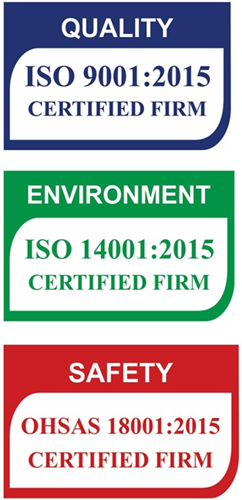 <ISO 9001 ISO 14001 ISO 45001 Certified Firm>
