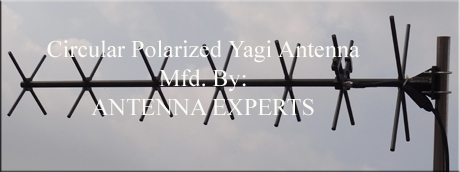  VHF UHF Circular Polarized Yagi Antenna