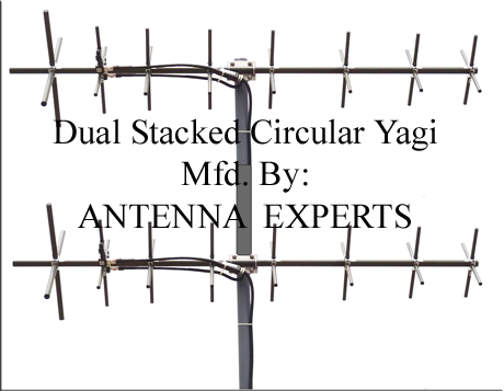  VHF UHF Telemetry, Tracking & Command Center Circular Polarized Yagi Antenna