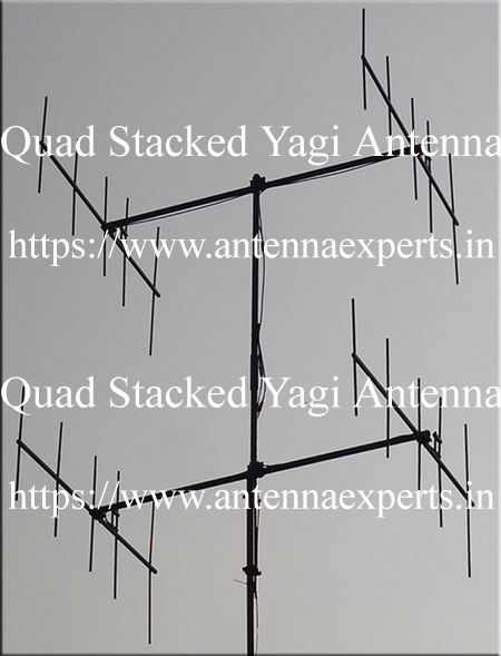 High Gain Quad Stacked Yagi Antenna